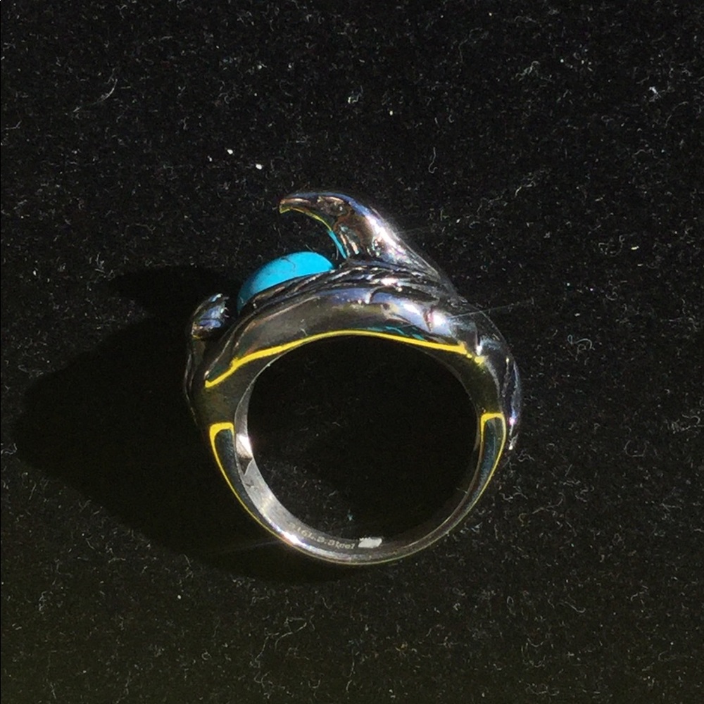 Protective 🦅 Eagle TURQUOISE RING - Picture 5 of 11